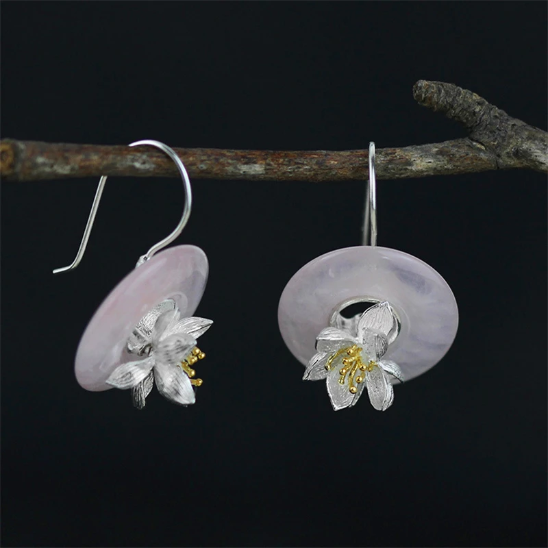 Lotus Fun реальные 925 серебро ручной работы Ювелирные украшения лотоса шепчет