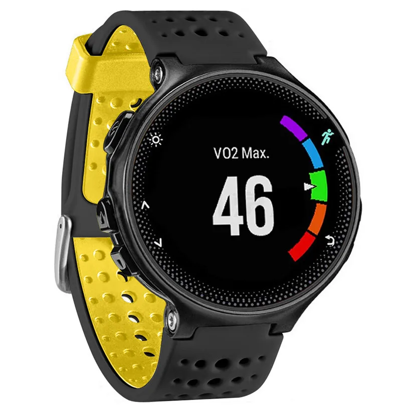 Мягкий силиконовый спортивный ремешок для смарт-часов сменный Garmin Forerunner 235 80619 |