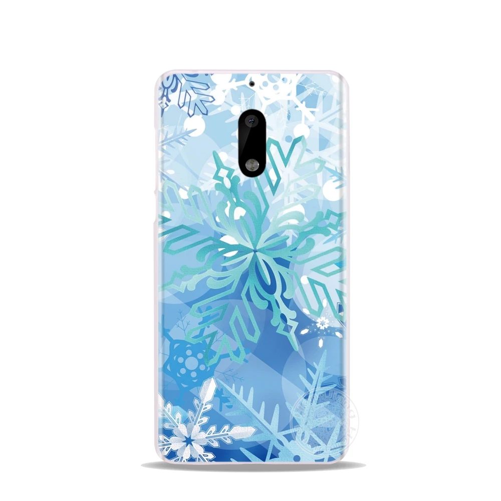 HAMEINUO на зиму с принтом в виде снежинок крышка чехол для телефона для Nokia 9 8 7 6 5 3 Lumia 630 640 640XL
