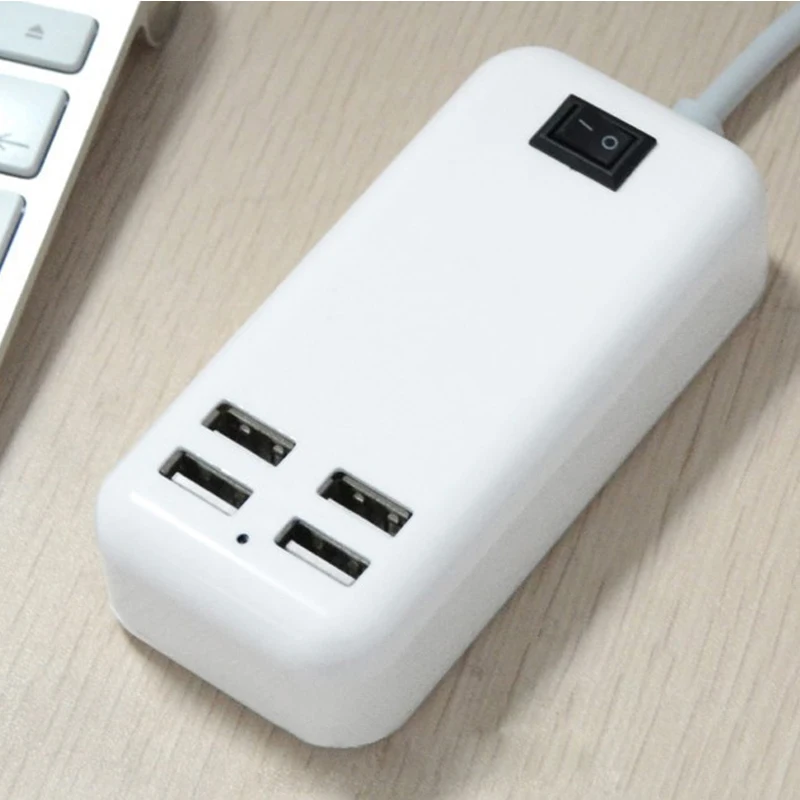 4 Порты USB Зарядное устройство Док-станция для iPhone X samsung Galaxy S8 S9 Примечание 8 быстрой зарядки Универсальный мобильный телефон Quick Charge адаптер