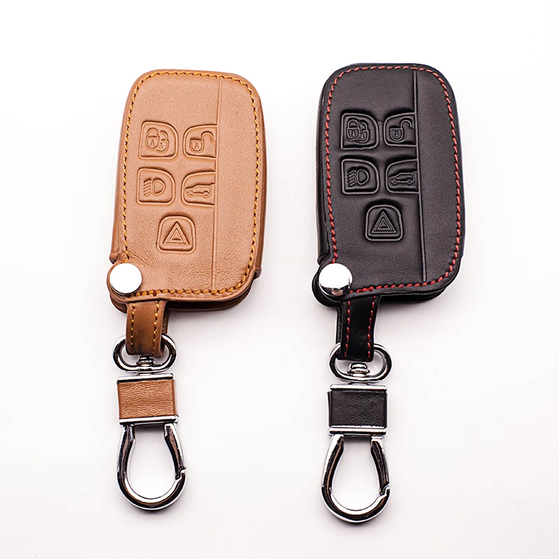 Кожаный чехол для автомобильного ключа Jaguar Land Rover Ranger sport Evoque Freelander 2