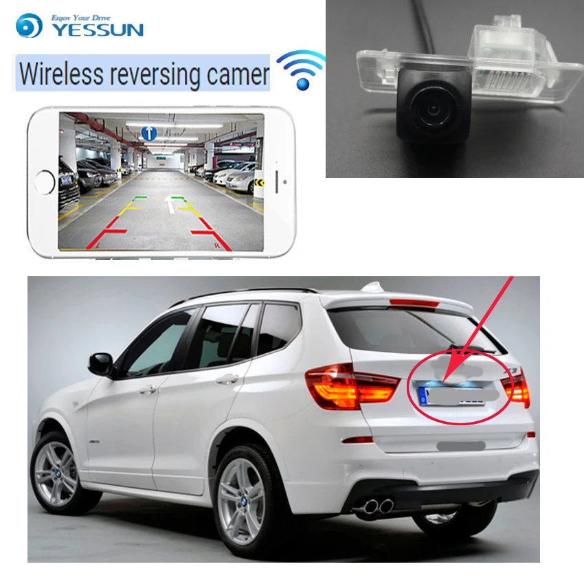 Новое поступление! Беспроводная Автомобильная камера заднего вида HD для BMW X1 X3 2011