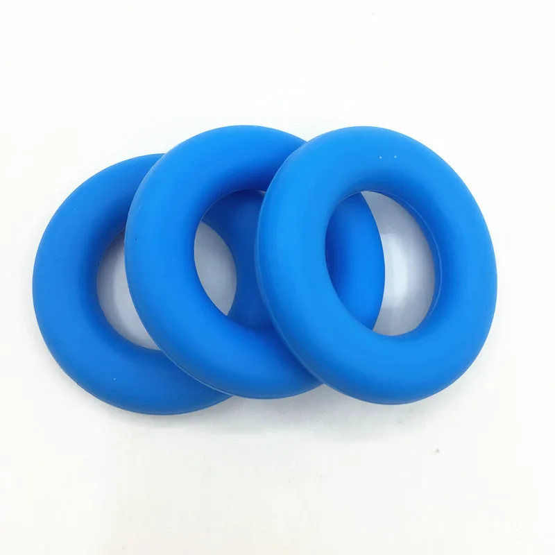 blue Силиконовое ожерелье для прорезывания зубов, BPA бесплатно-жевательное ожерелье-подвеска Большая подвеска из бусин для прорезывания зубов - Цвет: blue