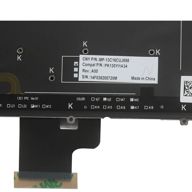 Новая канадская Французская клавиатура для ноутбука Dell Precision M3800 XPS 15 9530 CF с