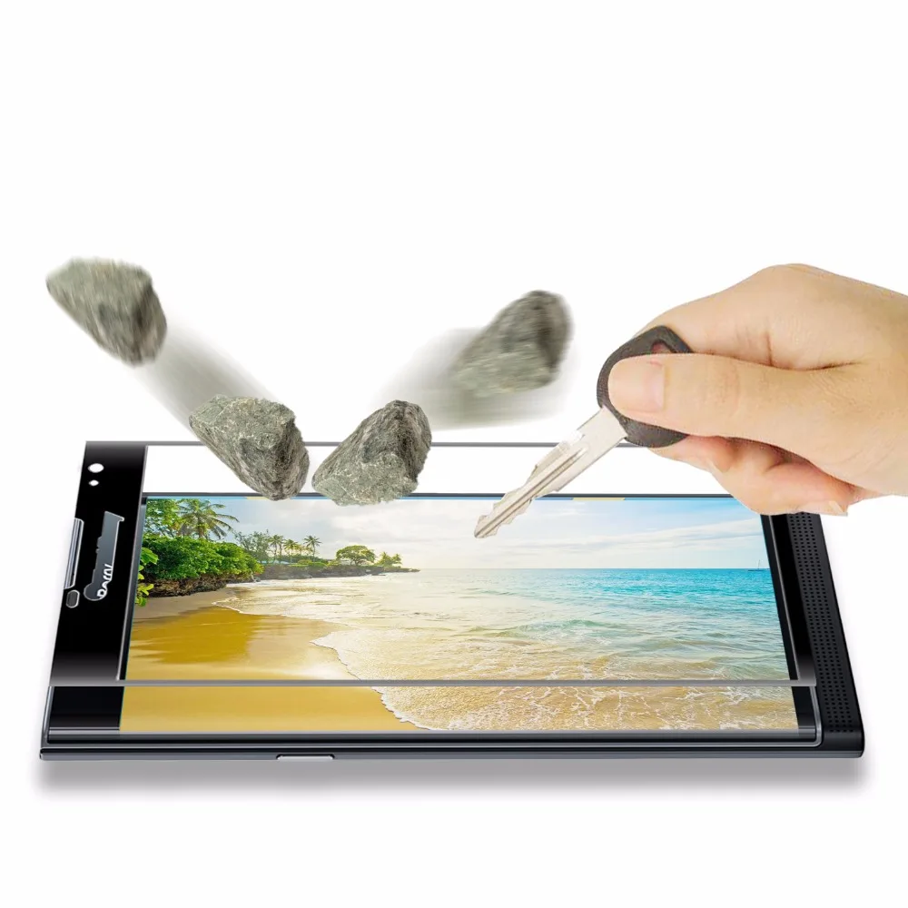 Fortxen 3D закаленное Стекло для blackberry priv [2 шт. лот] Полное покрытие защитной Экран