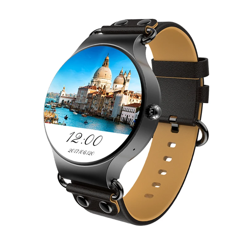 KW98 Black Gps Смарт-часы Android 5,1 8 ГБ/512 Мб Wifi gps Bluetooth телефонный звонок Smartwatch фитнес-трекер Android часы для мужчин Android IOS - Цвет: KW98 Black