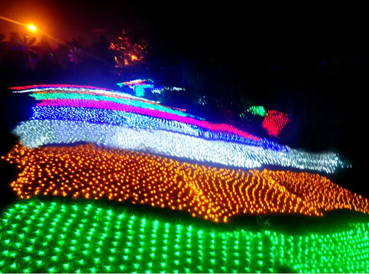6*4 м 750 LED дерево сетка потолок дом стена Фея струна чистая световая Мерцающая