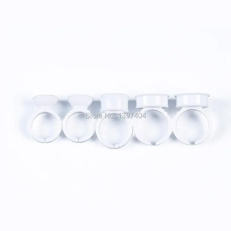 100pcs Plastic Tattoo Ink Ring for Eyebrow Permanent Makeup All Sizes white Holders accessory tattoo supply | Красота и здоровье