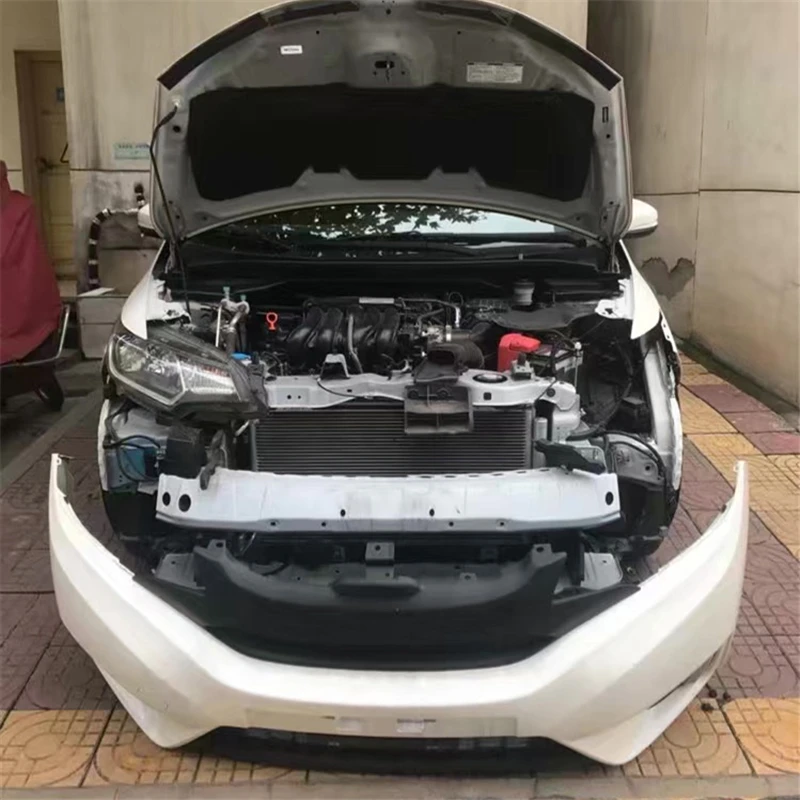 Использование для Honda Jazz Fit Racing Grills 15 16 17 лет углеродное волокно рефитт передний центр гоночная решетка крышка аксессуары