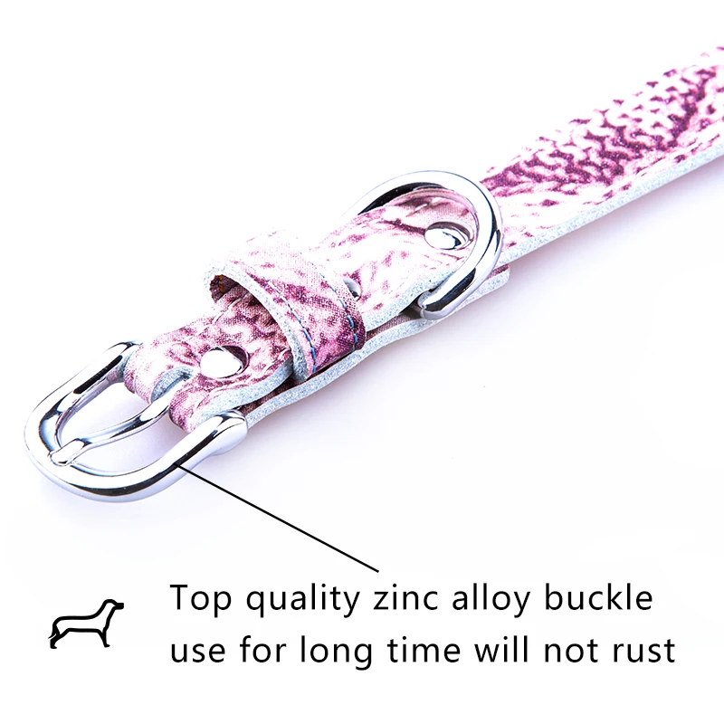 Женский ошейник для собак из натуральной кожи маленьких средних и больших