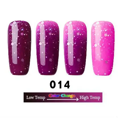 014 LULAA, 18 цветов, Термальный Гель-лак для ногтей, меняющий температуру, отмачивается, УФ-Гель-лак хамелеон, светодиодный Гель-лак для ногтей - Цвет: 014