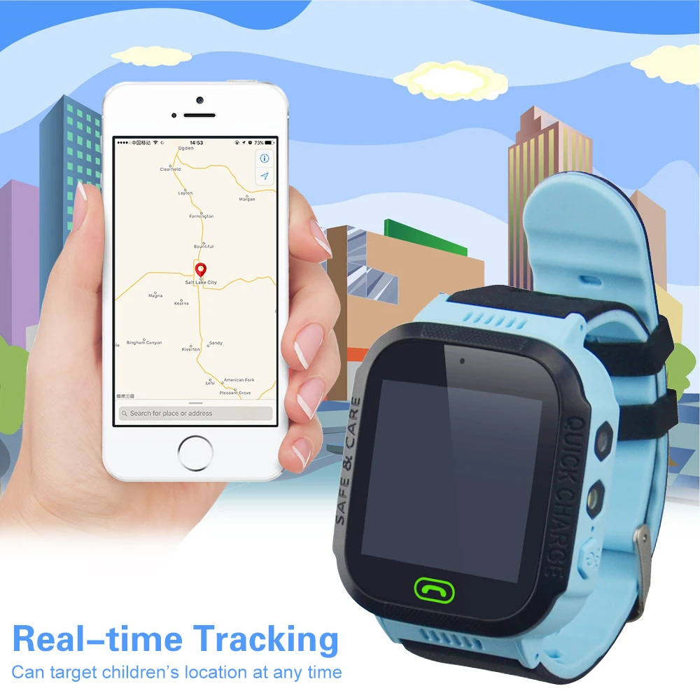 Умные детские часы GSM GPRS детские наручные часы Y21S 2G GSM трекер без gps-модуля анти-потеря многофункциональные часы трекер 3 цвета