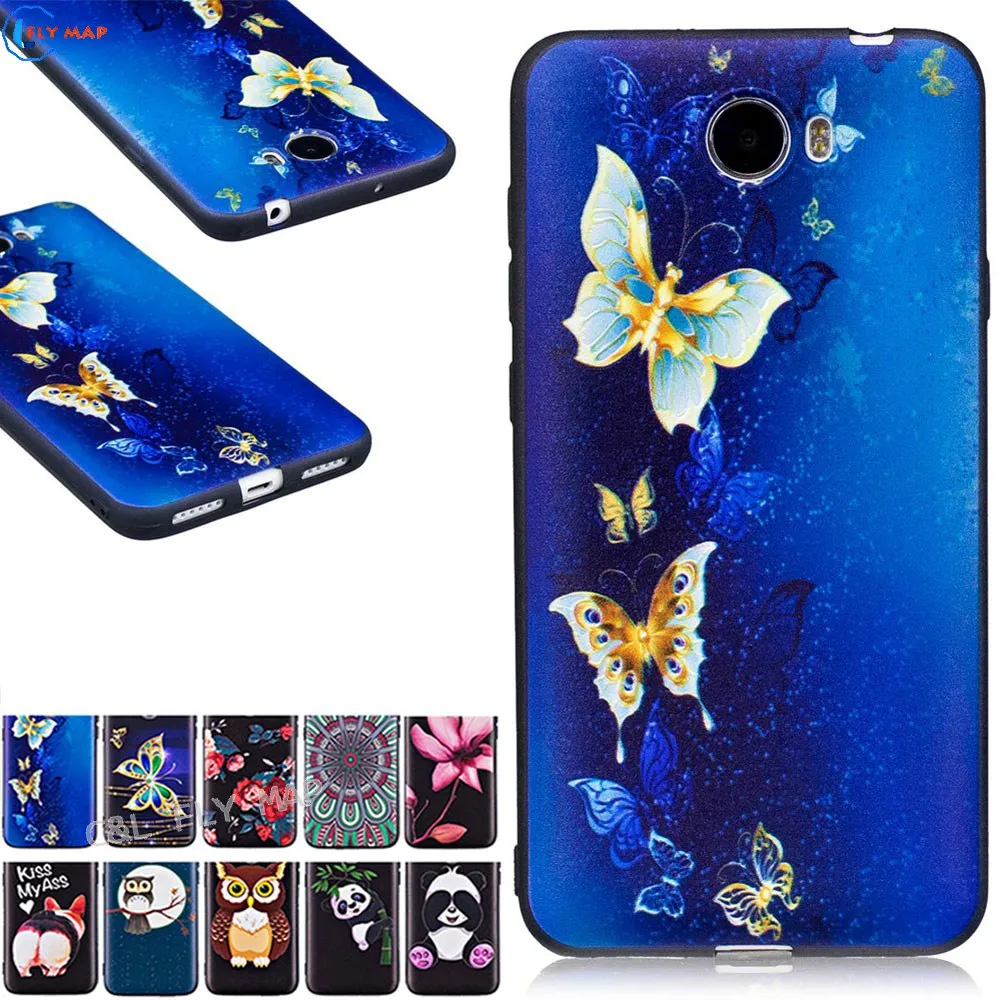 Тиснение ТПУ чехол для Huawei Y5 ll Y5ii Y 52 CUN U29 L21 L01 CUN-U29 CUN-L21 CUN-L01 CUN-L03 мягкий телефона |