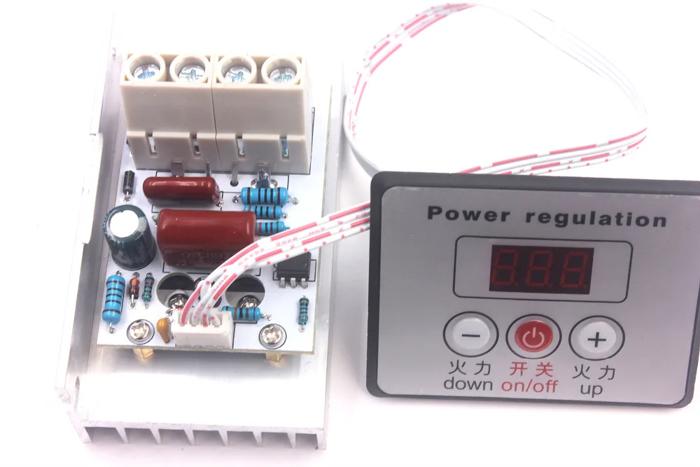 AC 220V 10000W SCR Voltage Regulator Speed Control Dimmer Thermostat LED Display silver | Regulators/Stabilizers