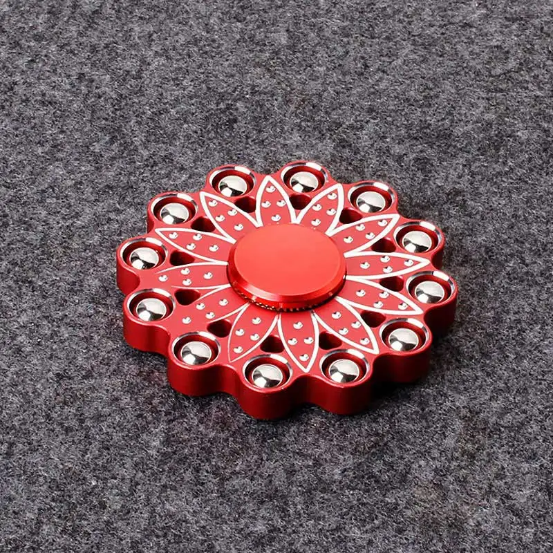 Непоседа счетчик 12 шаров лотоса ручной Spinner время вращения длинные PerfectFor аутизм