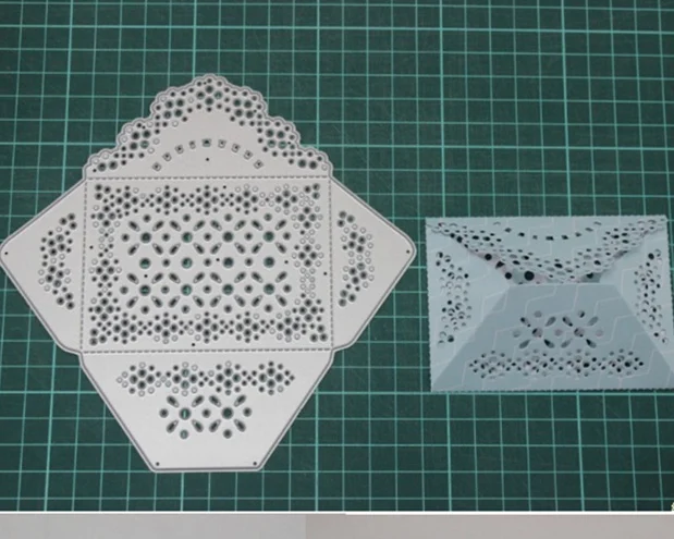 Новый металлический конверт с кружевом модель diy ручной работы инструмент для