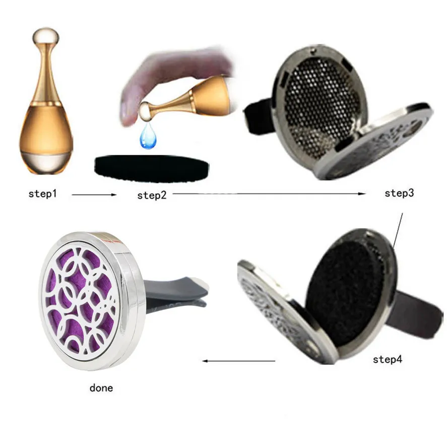 New 6Colors Car Perfume Diffuser 1PC Auto Vent Freshener Essential Oil Gift Locket Cars Decor Clip 35 | Автомобили и мотоциклы