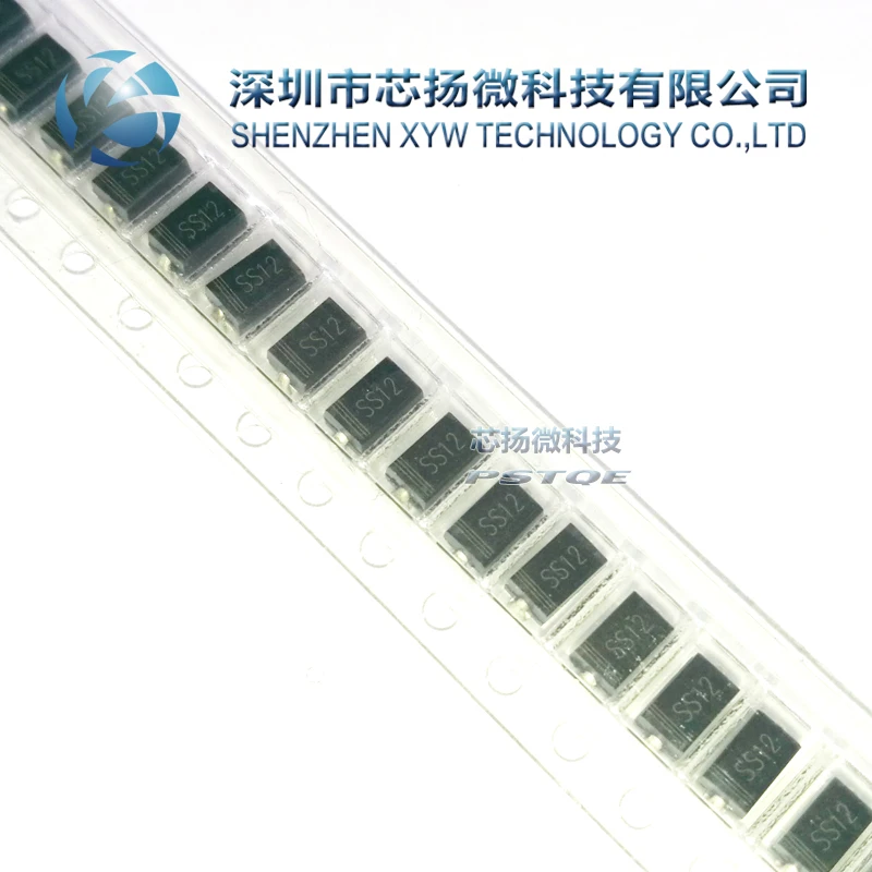 Новый оригинальный 100 шт. ss12 sma 1n5817 smd 1A 20 в диод Шоттки | Электронные компоненты и