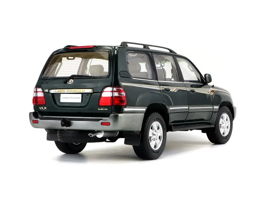 1/18 Масштаб Toyota Land Cruiser LC100 зеленый литой автомобиль Модель Коллекция игрушек