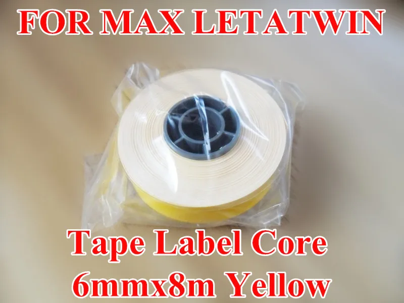 Ярлык с ленточным сердечником 6 мм желтая яркость Совместимость максимальными