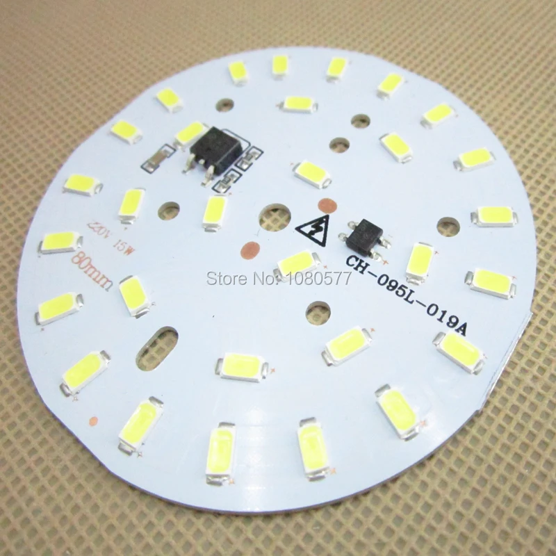 1 шт. ac 220 В SMD 5730 светодиодный светильник PCB, Диммируемый интегрированный Смарт IC драйвер 3 Вт 5 Вт 7 Вт 10 Вт 12 Вт 15 Вт 18 Вт 24 Вт белый и теплый белый