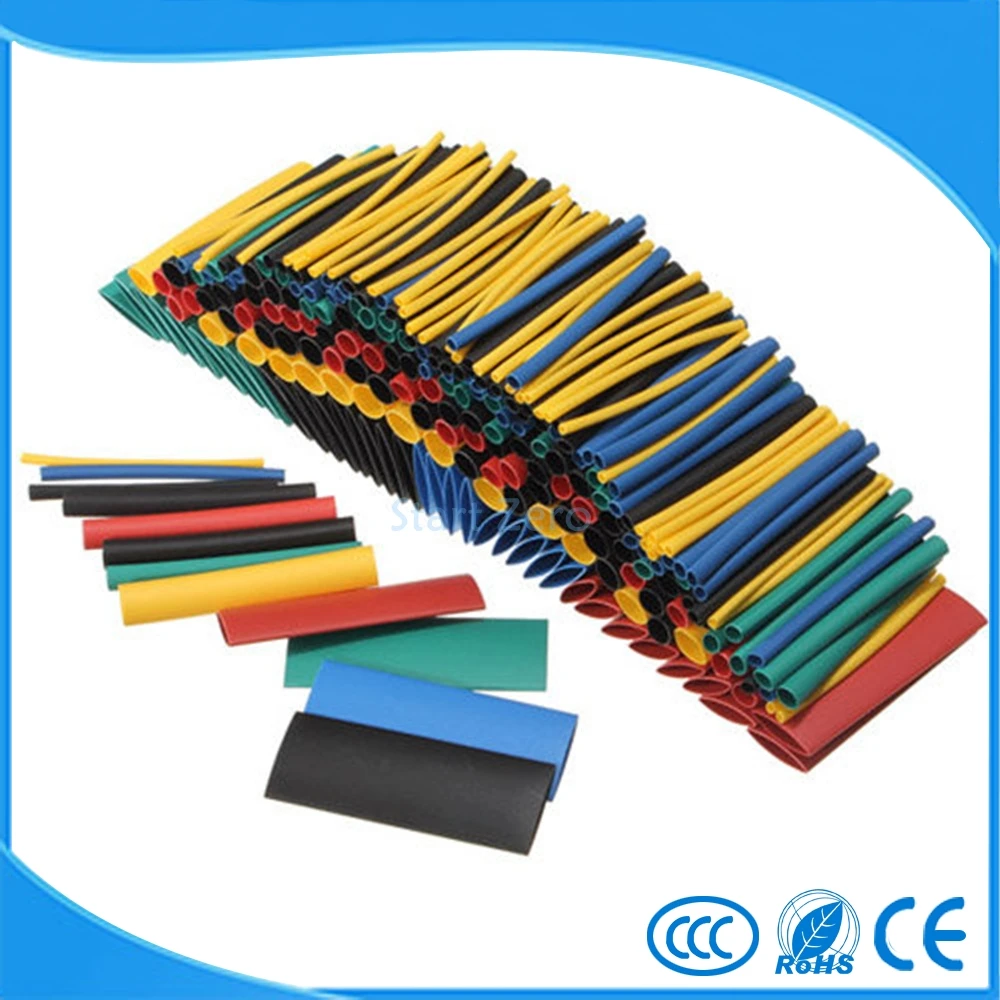 280 шт. термоусадочная трубка для проводов 12 6 м 2:1 5 цветов|cable sleeve|electrical shrink wrap tubingwire