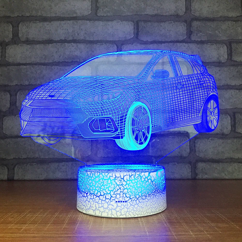 Уникальные 3d настольные лампы с Usb дистанционное управление изменение цвета