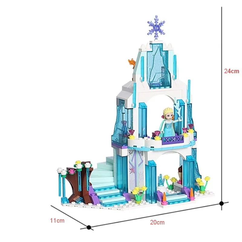 Girl Series Elsa Magical Ice Castle Set Educational Building Block Bricks Toy for kids Compatible legoe Friends JG301 | Игрушки и хобби
