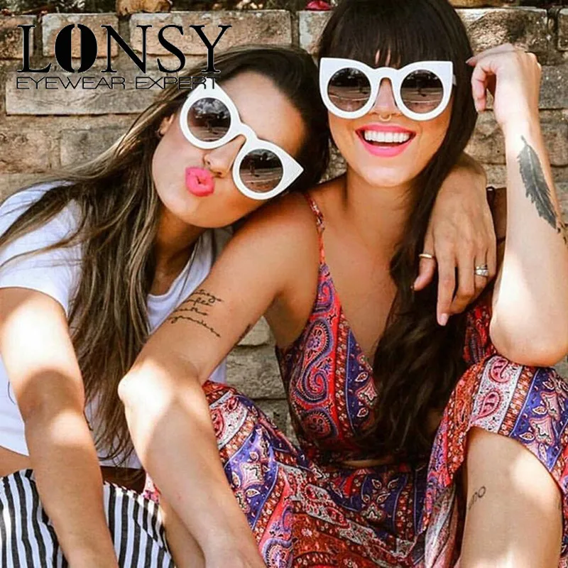 Солнечные очки LONSY KD5148 женские модные солнцезащитные аксессуары кошачий глаз в