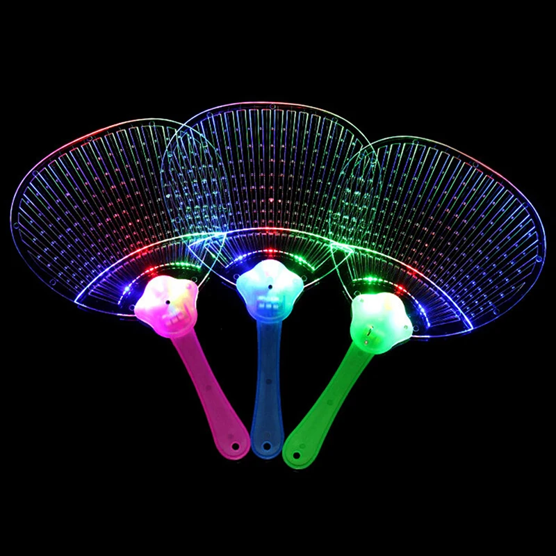 1pc Luminous Kids Birthday Rave Led Fan Lighting Up Toys for Children Games Flashing Gifts Glowing In The Dark Party Props | Дом и сад