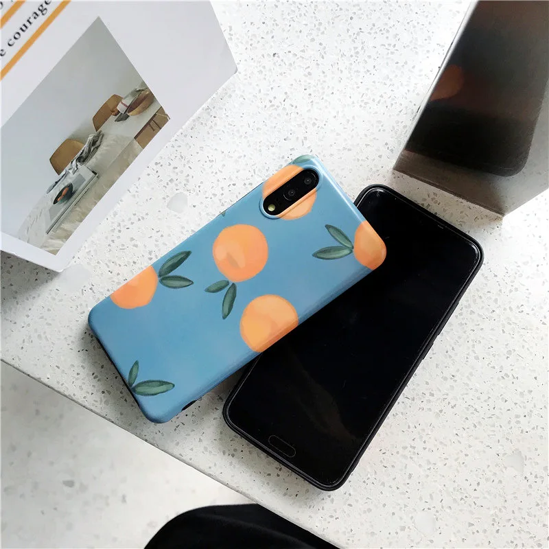 Оранжевый чехол для мобильного телефона HUAWEI Nova 3i 2s 3 4 p30 P20 pro Mate 10 20 30 x мягкий из