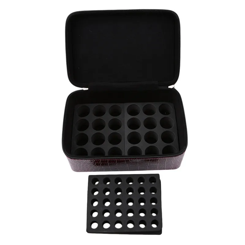 84 бутылки сумка для хранения эфирных масел двойная молния из искусственной кожи