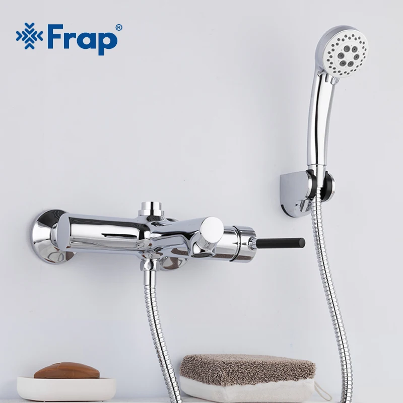 

Frap Wall Mounted Shower Bathroom Faucet Cold & Hot Water Mixer Bathtub Faucet Bathroom Tap Robinet Banheira Shower Mixer F3244