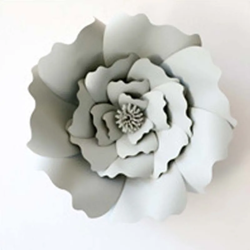 40CM Round corners 40 см голова DIY бумажные цветы для украшения свадебной вечеринки, гигантская картонная бумага цветочный фон, искусственная большая Роза Настенный декор - Цвет: 40CM Round corners