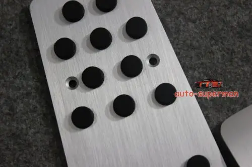 

ALUMINUM Sport Fuel Brake Clutch Foot Rest MT Pedal Plate For Mazda3 2014 2015