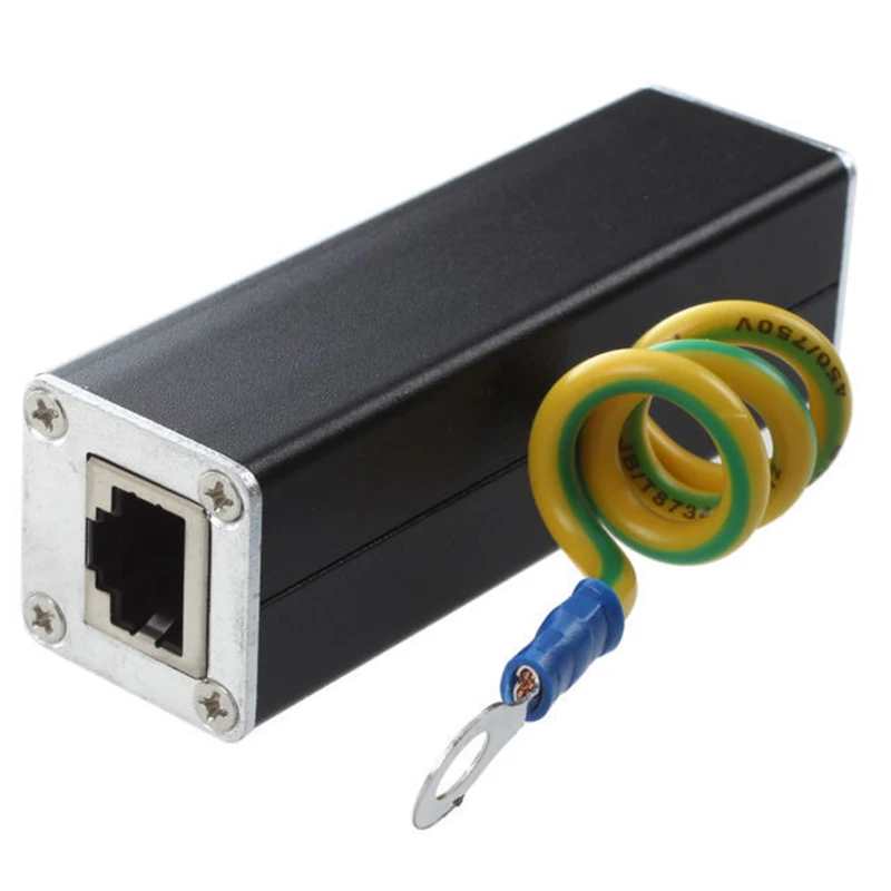Молниеотвод для защиты от перенапряжения молниеотвод CAT5 CAT6 1 данных 5 в PoE 68 Ethernet POE