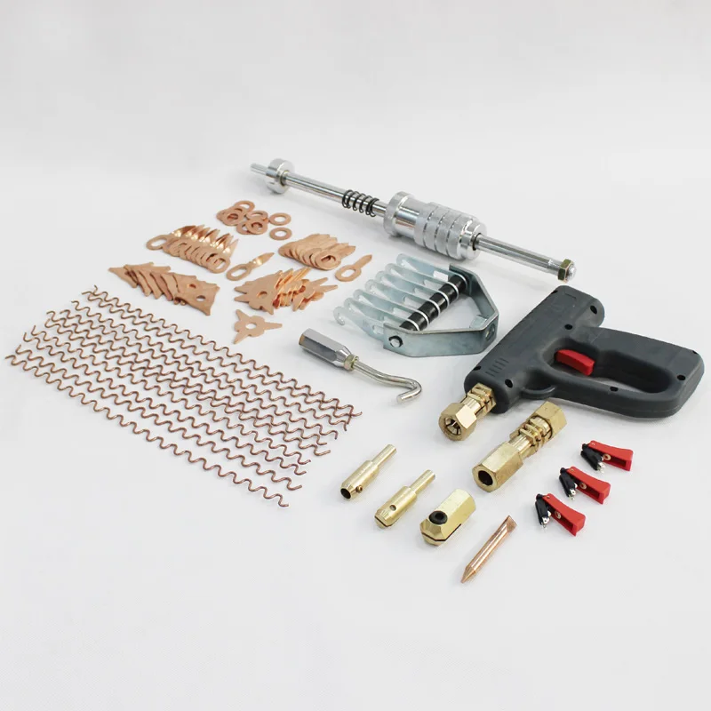 67 шт. электроды точечной сварки dent puller kit Инструменты для ремонта кузова автомобиля Корректировщик сварочный пистолет удаление вмятин устройство для удаления