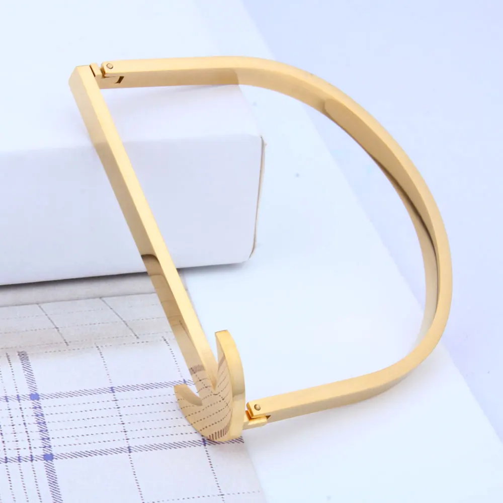 XUANHUA Bracelets &amp Bangles Stainless Steel Jewelry Woman Metal Bracelet Luxury Dubai New Fashion Jewellery |