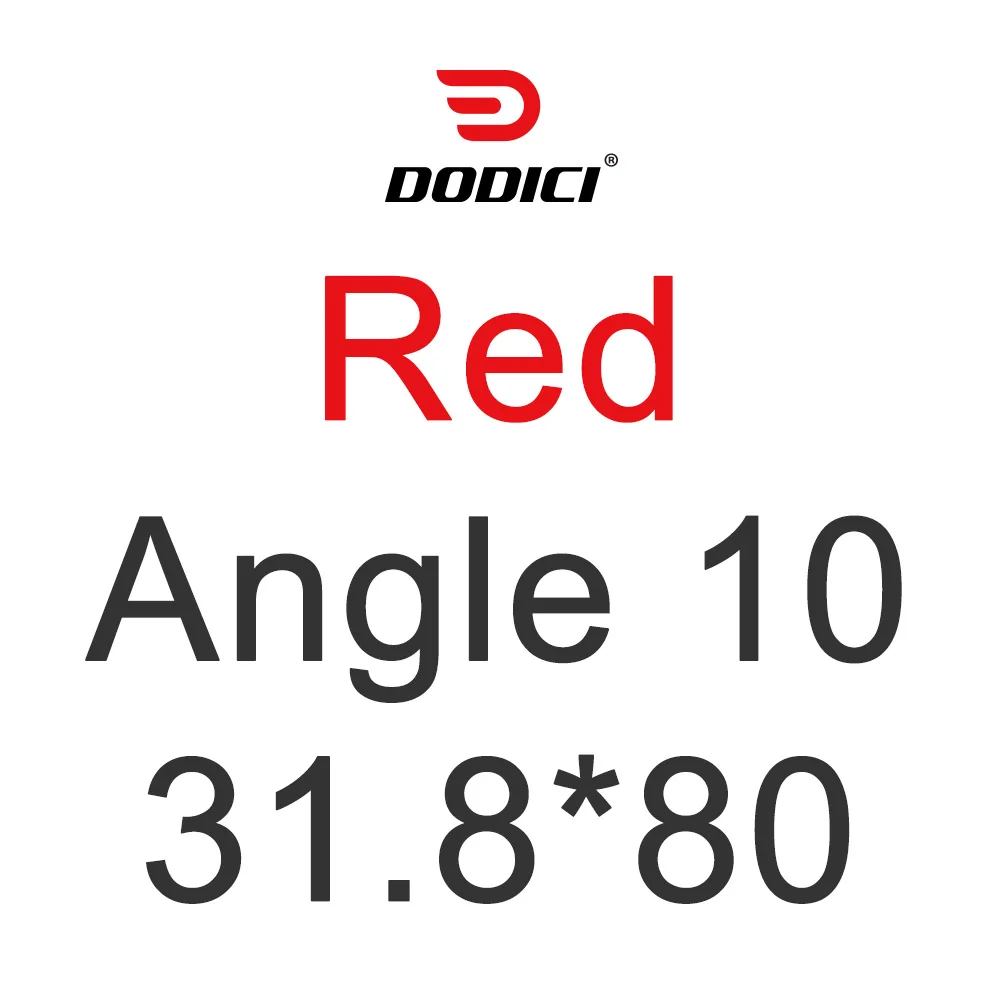 Red 80mm DODICI Pro углеродного волокна MTB велосипедный вынос руля зажим для руля 31,8 мм карбоновый Дорожный велосипед Велоспорт 10 градусов 80/90/100/110/120 мм - Цвет: Red 80mm