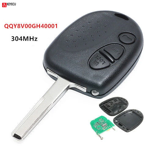 Дистанционный ключ KEYECU с 3 кнопками 304 МГц для 2004 2006 Pontiac GTO FCC: QQY8V00GH40001|buttons buttons|buttons