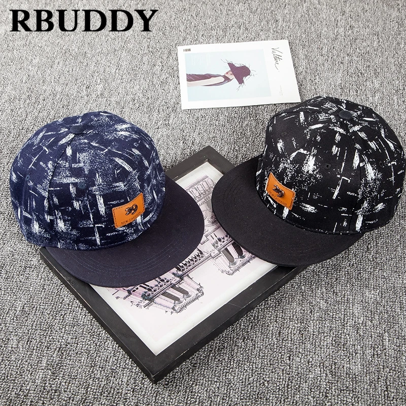 RBUDDY 3D Graffit Бейсбол шапки Хип Поп прямой козырек Snapback сезон: весна–лето Trucker папа