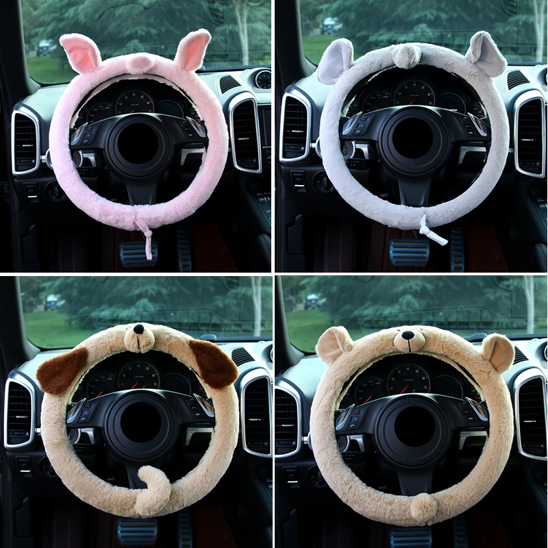 

Крышка на руль крышка мультяшного автомобиля крышка рулевого колеса 38 см Cubre Volante крышка автомобильного колеса аксессуары для автомобиля