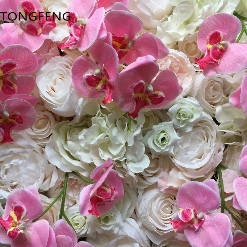 Искусственная шелковая Гортензия 8 шт./лот Орхидея 3D цветы настенное свадебное