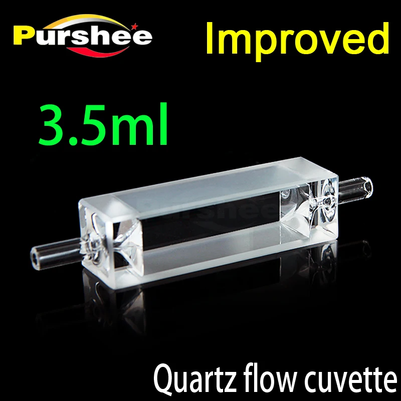 3 5 мл кварцевый флот cuvette со стеклянной трубкой (улучшенный)|quartz cuvette|cuvette quartzglass |