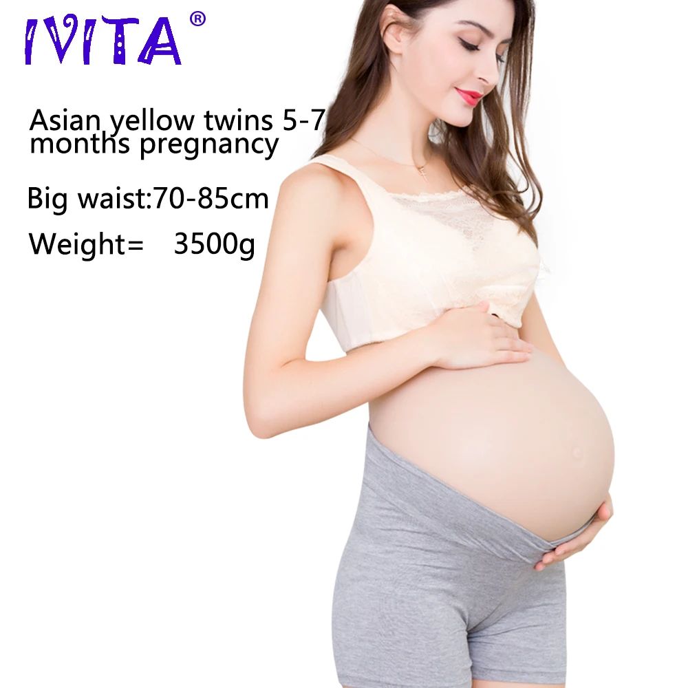 Лидер продаж реалистичный Силиконовый Модный Искусственный Мягкий живот IVITA для