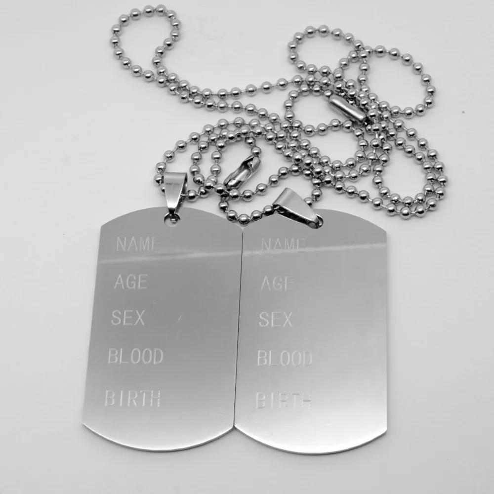 Мужская подвеска жетон из нержавеющей стали 316l|jewelry necklace silver|jewelry cases for necklacesnecklace