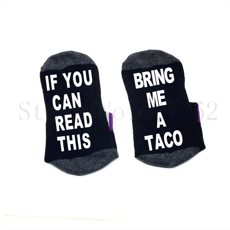Носки Taco If you can read this Bring me хлопковые эластичные удобные носки унисекс Taco|Носки| |