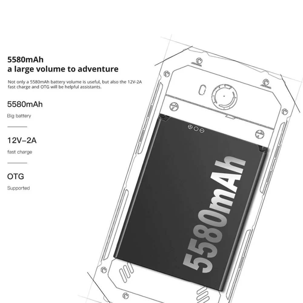 DOOGEE S60 6 ГБ 64 Гб мобильный телефон MTK Helio P25 Восьмиядерный экран 5,2 ''FHD IP68 водонепроницаемый смартфон 5580 МП мАч смартфон