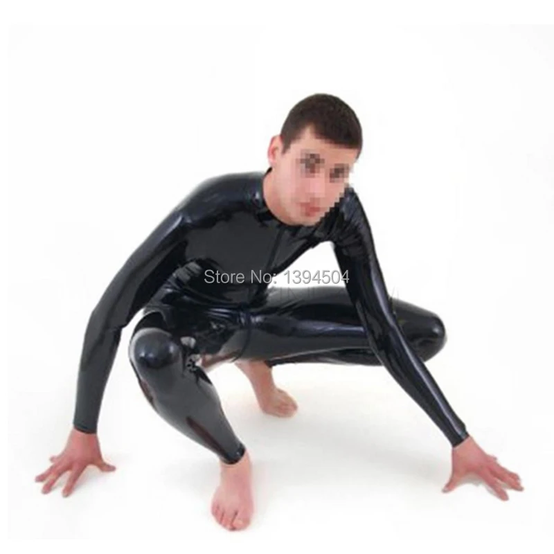 Мужской латексный костюм zentai cekc черные сексуальные экзотические боди ручной