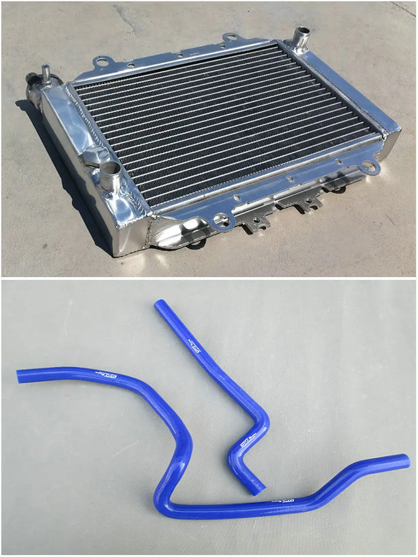 Aluminum Radiator &amphose for YAMAHA GRIZZLY 400 450 03-10 04 05 06 07 08 2007 | Автомобили и мотоциклы